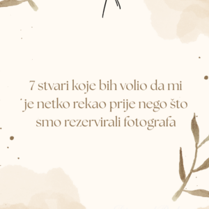 Fotografski vodič za vjenčanja